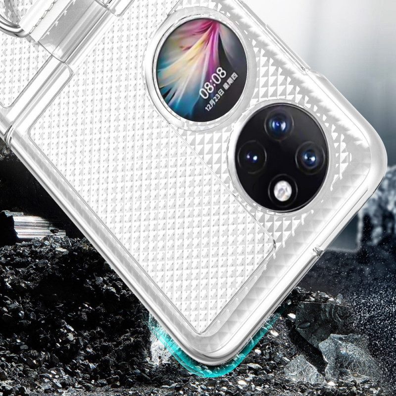 Cover Huawei P50 Pocket Anello In Metallo Colorato