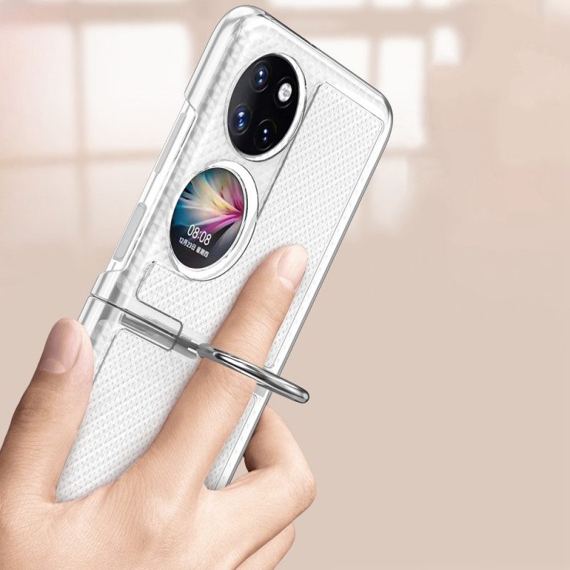 Cover Huawei P50 Pocket Anello In Metallo Colorato