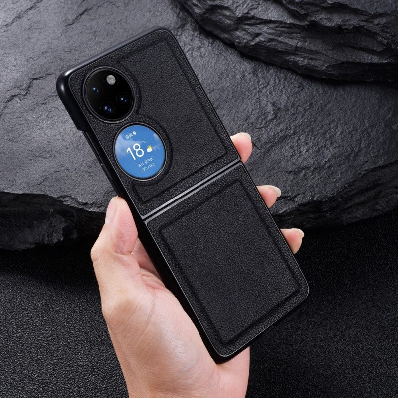 Cover Huawei P50 Pocket Design In Vera Pelle