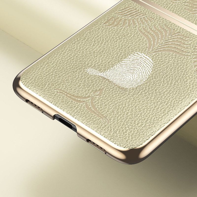 Cover Huawei P50 Pocket Ecopelle Floreale Retrò