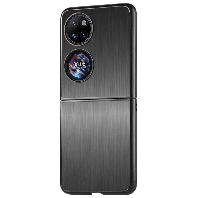 Cover Huawei P50 Pocket Effetto Metallo Spazzolato