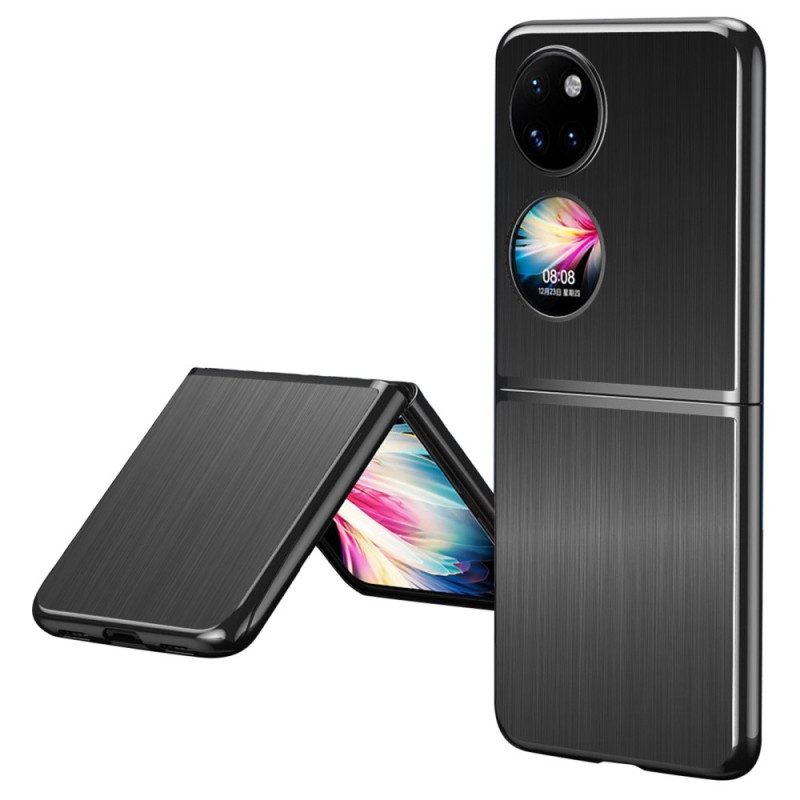 Cover Huawei P50 Pocket Effetto Metallo Spazzolato