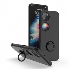 Cover Huawei P50 Pocket Silicone Con Anello-supporto