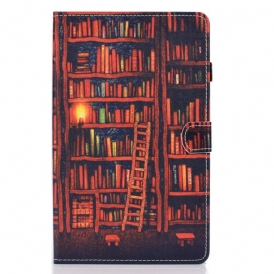 Custodia A Portafoglio Samsung Galaxy Tab S6 Lite Biblioteca