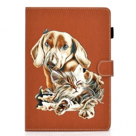 Custodia A Portafoglio Samsung Galaxy Tab S6 Lite Cane E Gatto