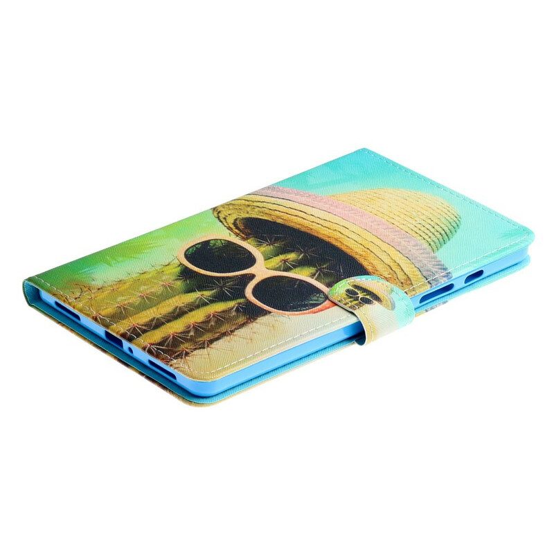 Custodia in pelle Samsung Galaxy Tab S6 Lite Cactus Rilassati