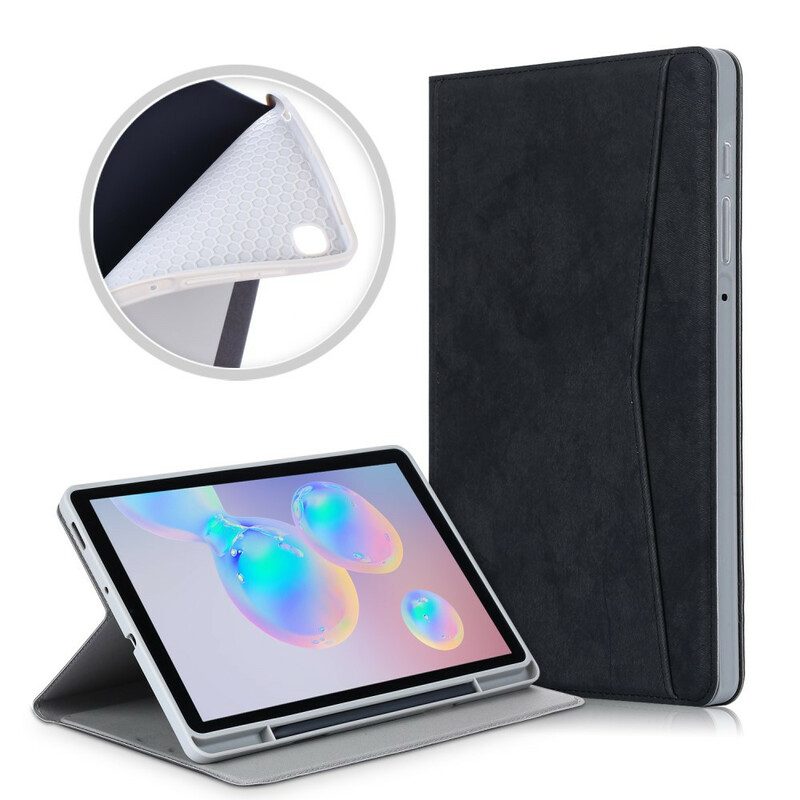 Custodia in pelle Samsung Galaxy Tab S6 Lite Ecopelle Opaca