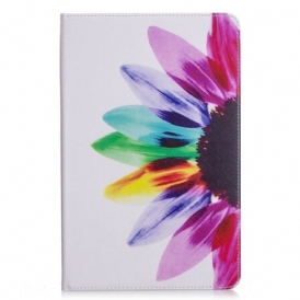 Custodia in pelle Samsung Galaxy Tab S6 Lite Fiore Dell'acquerello