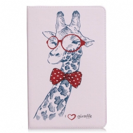 Custodia in pelle Samsung Galaxy Tab S6 Lite Giraffa Intelligente