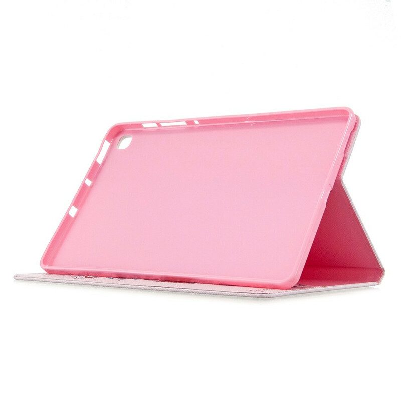 Custodia in pelle Samsung Galaxy Tab S6 Lite Giraffa Intelligente