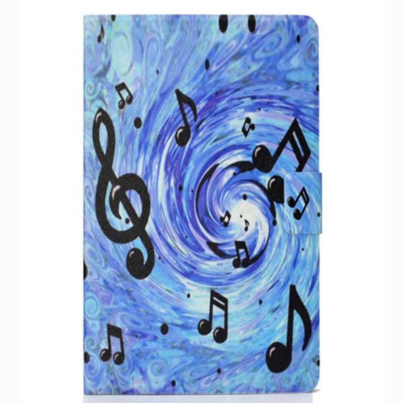 Custodia in pelle Samsung Galaxy Tab S6 Lite Note Musicali