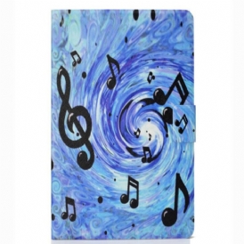 Custodia in pelle Samsung Galaxy Tab S6 Lite Note Musicali