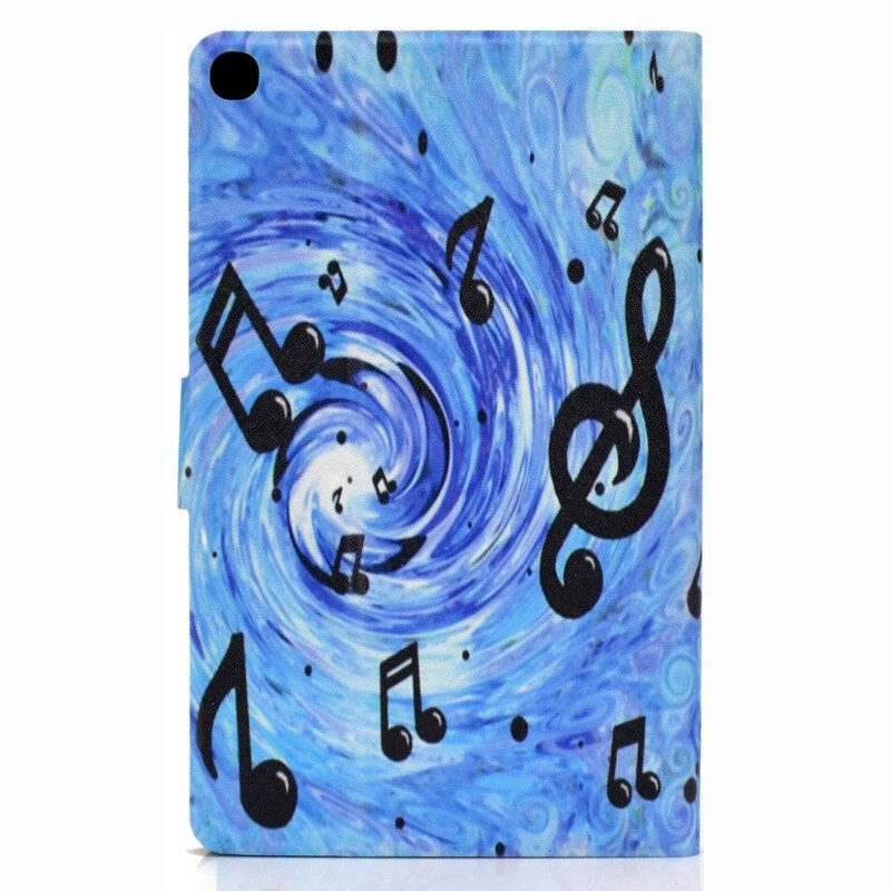 Custodia in pelle Samsung Galaxy Tab S6 Lite Note Musicali