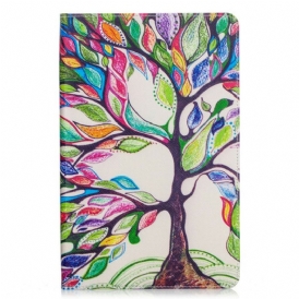 Custodia in pelle Samsung Galaxy Tab S6 Lite Pittura Ad Albero