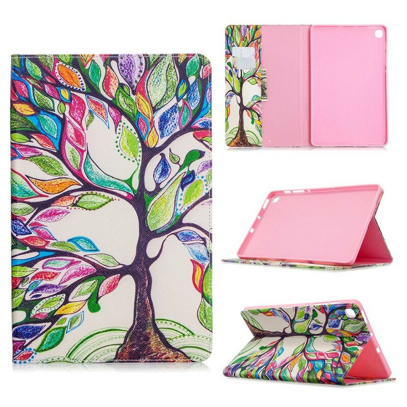 Custodia in pelle Samsung Galaxy Tab S6 Lite Pittura Ad Albero