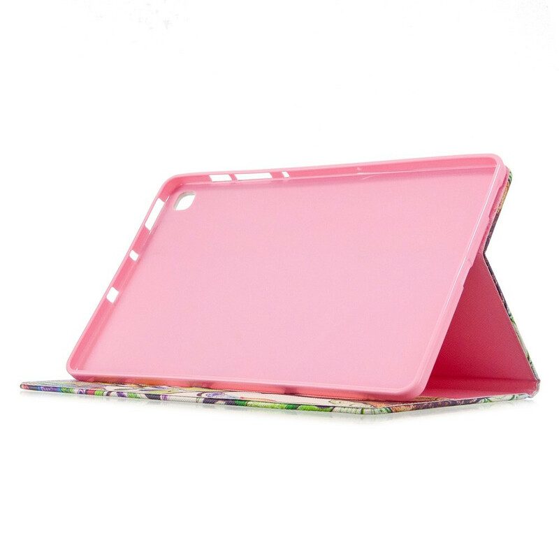 Custodia in pelle Samsung Galaxy Tab S6 Lite Pittura Ad Albero
