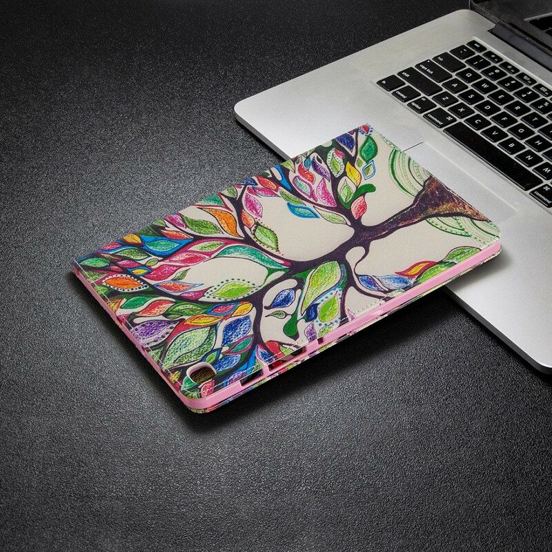 Custodia in pelle Samsung Galaxy Tab S6 Lite Pittura Ad Albero