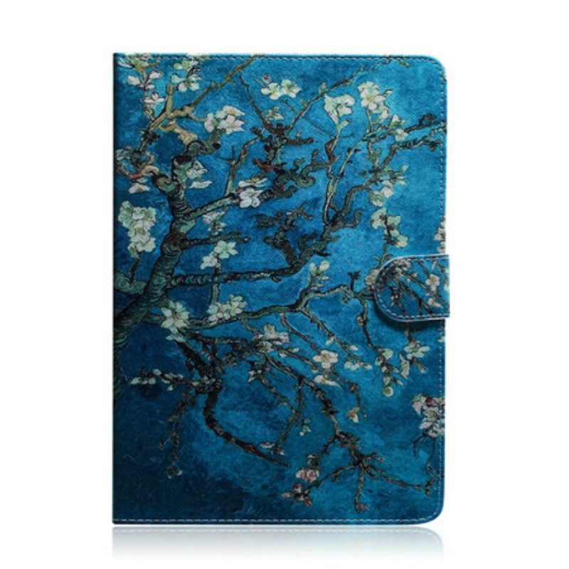Custodia in pelle Samsung Galaxy Tab S6 Lite Rami Fioriti