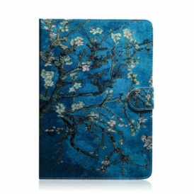 Custodia in pelle Samsung Galaxy Tab S6 Lite Rami Fioriti