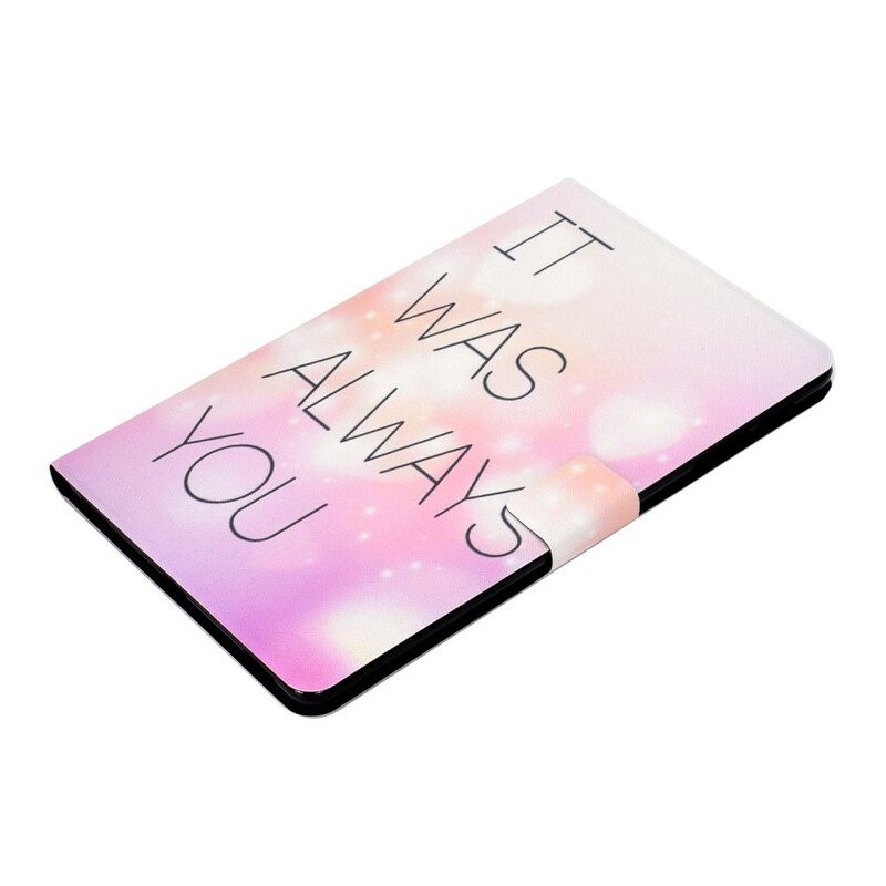 Custodia in pelle Samsung Galaxy Tab S6 Lite Sei Sempre Stato Tu