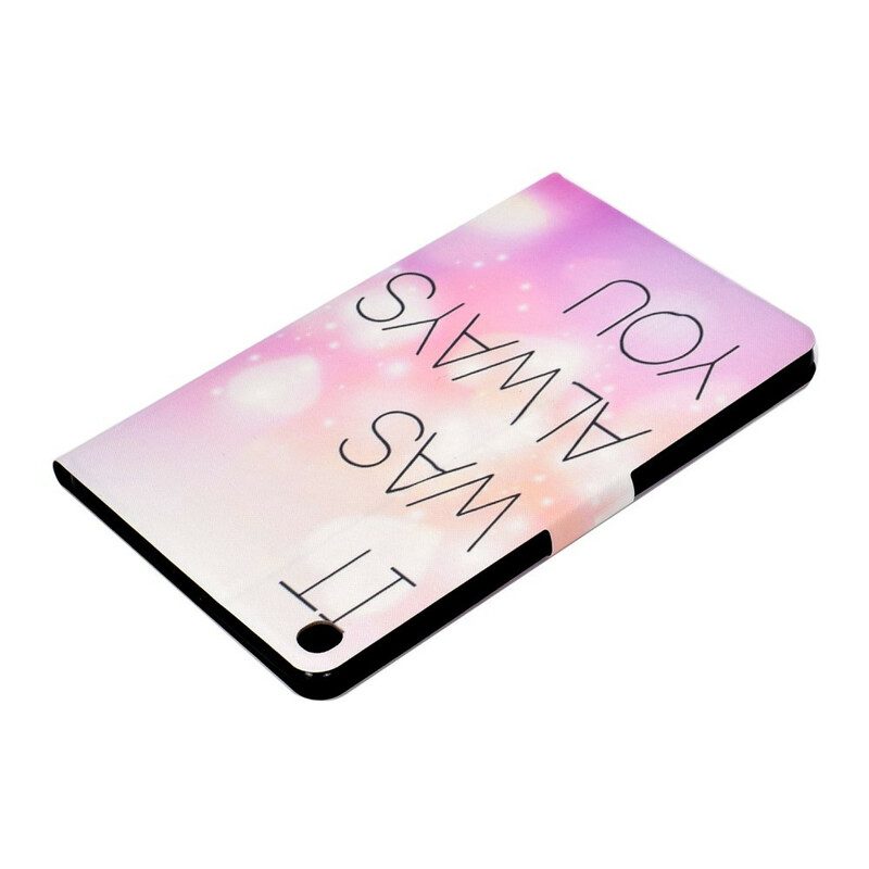 Custodia in pelle Samsung Galaxy Tab S6 Lite Sei Sempre Stato Tu