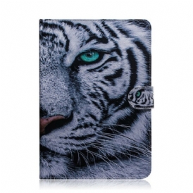Custodia in pelle Samsung Galaxy Tab S6 Lite Testa Di Tigre