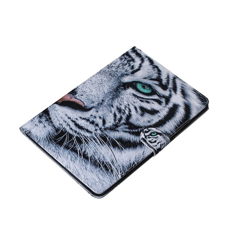 Custodia in pelle Samsung Galaxy Tab S6 Lite Testa Di Tigre