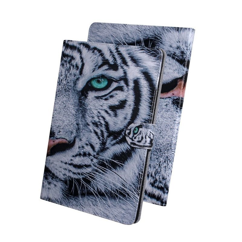 Custodia in pelle Samsung Galaxy Tab S6 Lite Testa Di Tigre