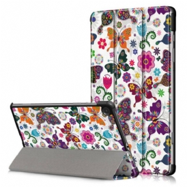 Custodia Samsung Galaxy Tab S6 Lite Farfalle E Fiori Migliorati