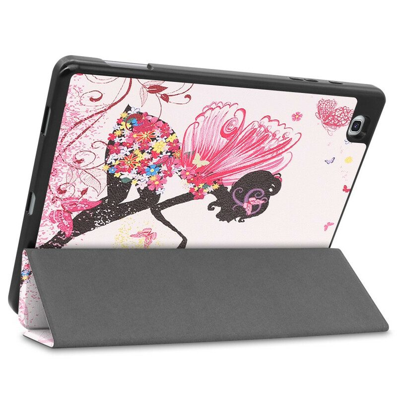 Custodia Samsung Galaxy Tab S6 Lite Portamatite Fata Floreale