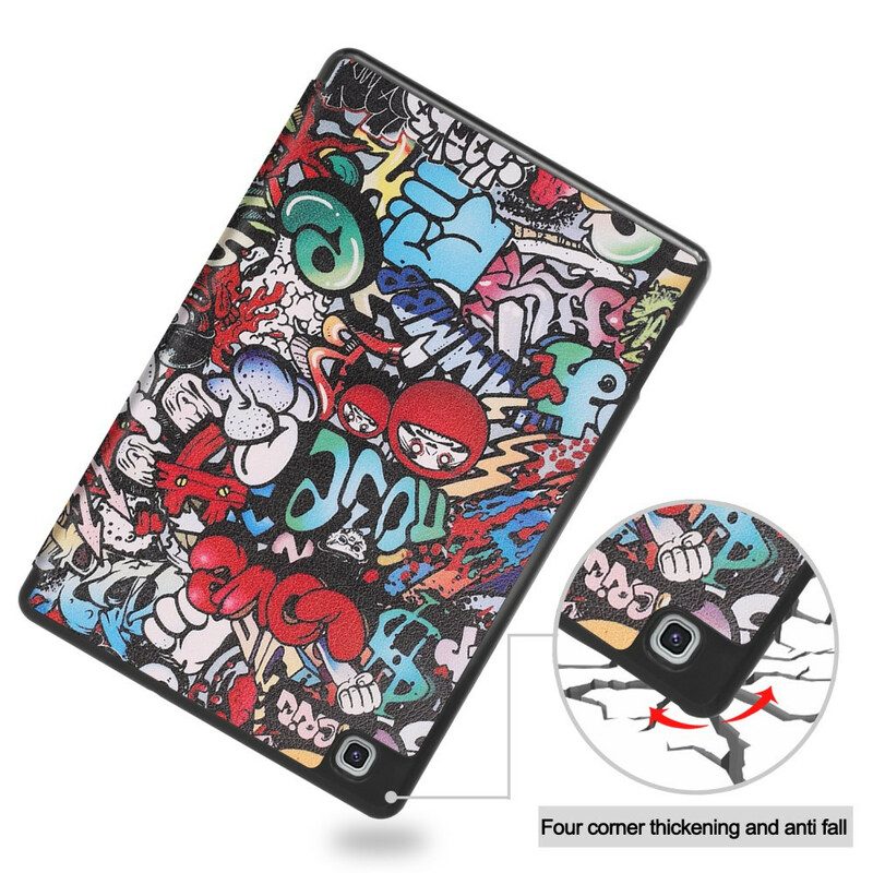 Custodia Samsung Galaxy Tab S6 Lite Portapenne Graffiti