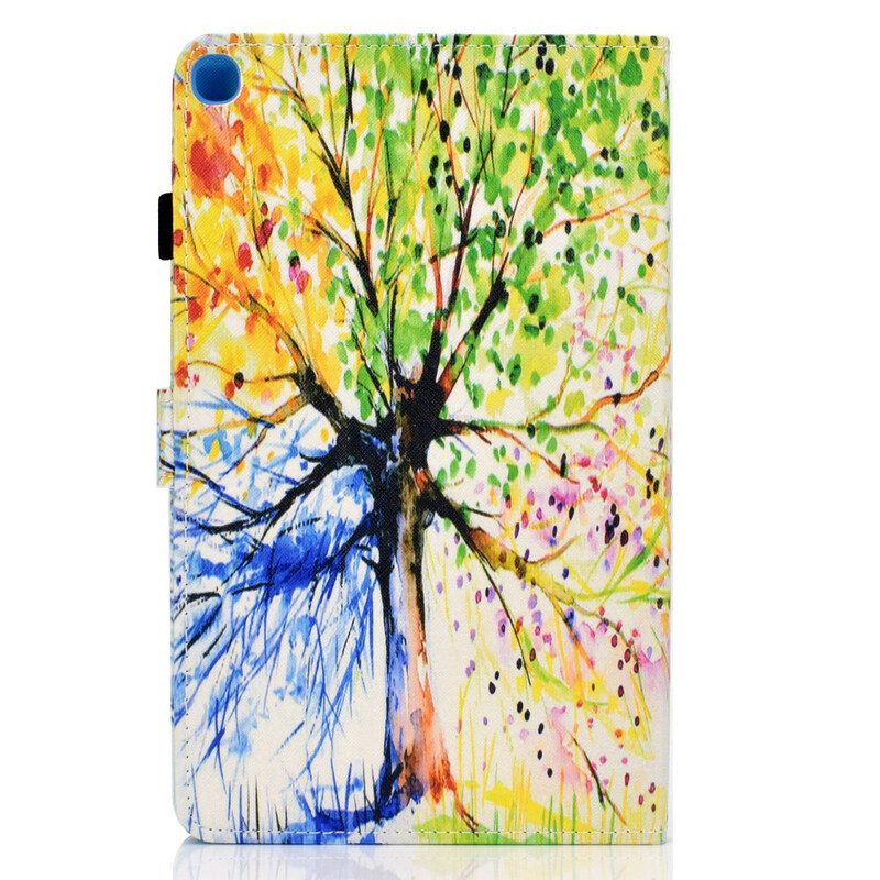 Folio Cover Samsung Galaxy Tab S6 Lite Albero Dell'acquerello
