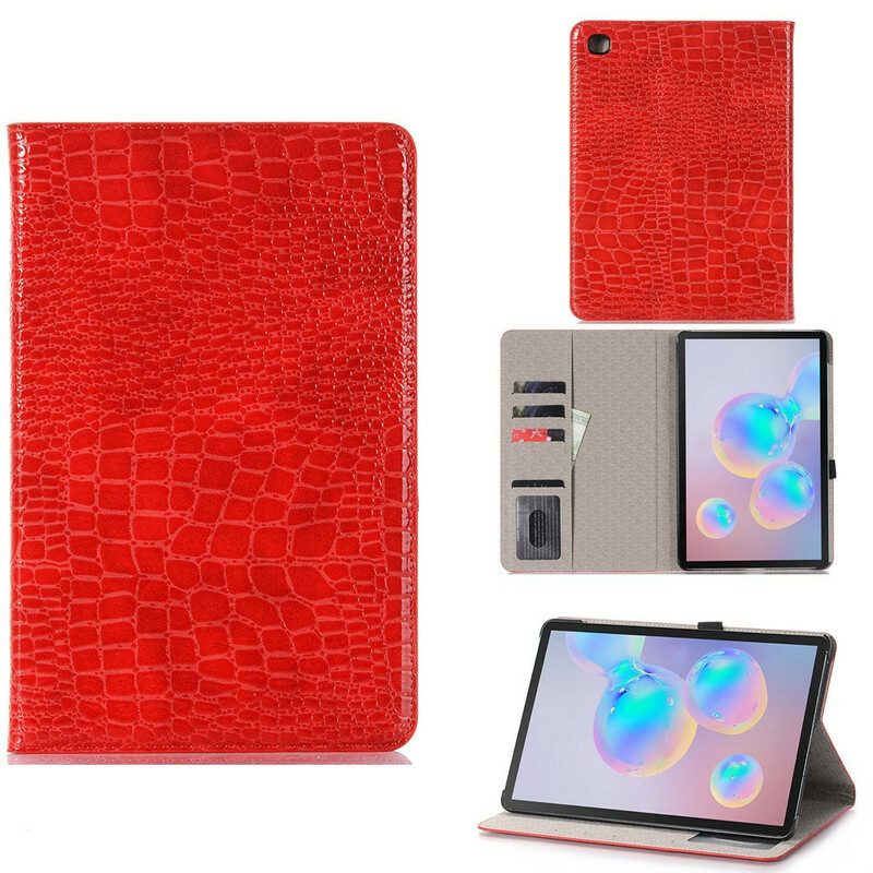 Folio Cover Samsung Galaxy Tab S6 Lite Trama Di Coccodrillo