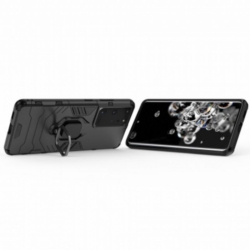 Cover Samsung Galaxy S21 Ultra 5G Anello Resistente