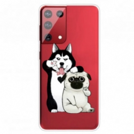 Cover Samsung Galaxy S21 Ultra 5G Cani Divertenti
