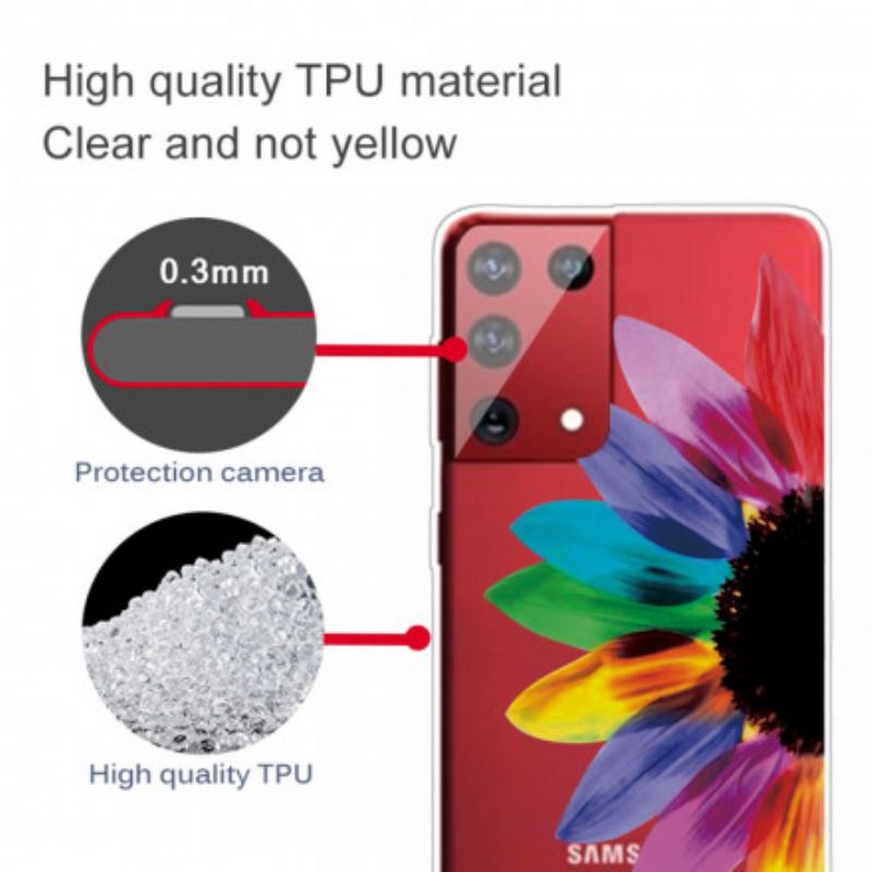 Cover Samsung Galaxy S21 Ultra 5G Fiore Colorato