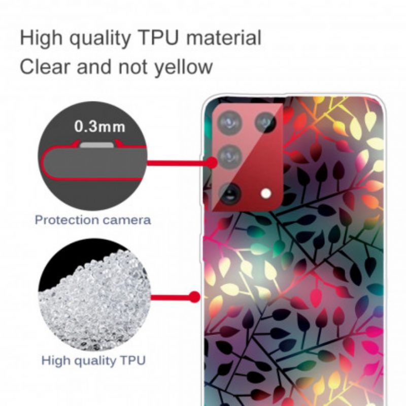 Cover Samsung Galaxy S21 Ultra 5G Foglie