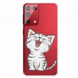 Cover Samsung Galaxy S21 Ultra 5G Gatto Amorevole