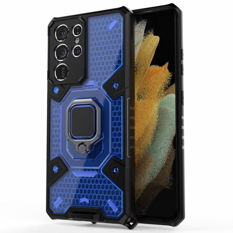 Cover Samsung Galaxy S21 Ultra 5G Nido D'ape Con Anello