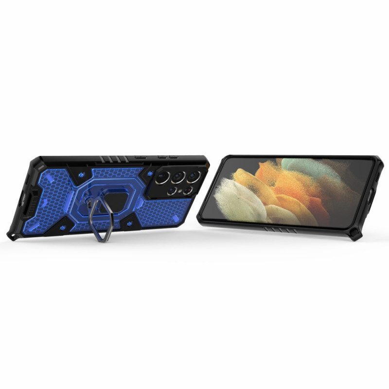 Cover Samsung Galaxy S21 Ultra 5G Nido D'ape Con Anello