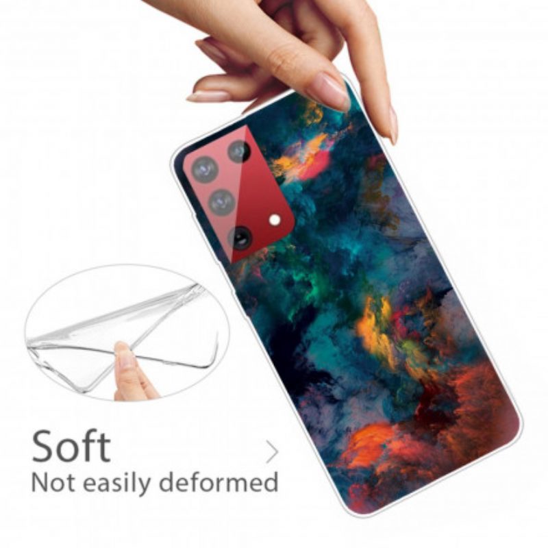 Cover Samsung Galaxy S21 Ultra 5G Nuvole Colorate