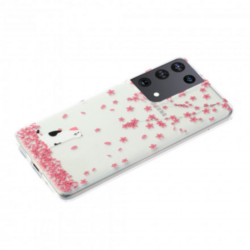 Cover Samsung Galaxy S21 Ultra 5G Petali E Gatto