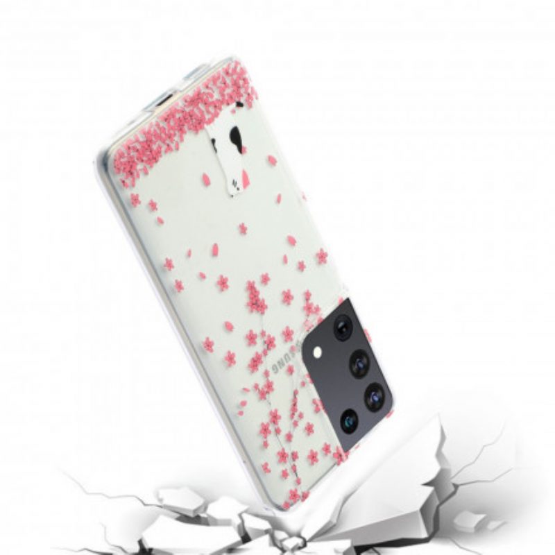 Cover Samsung Galaxy S21 Ultra 5G Petali E Gatto