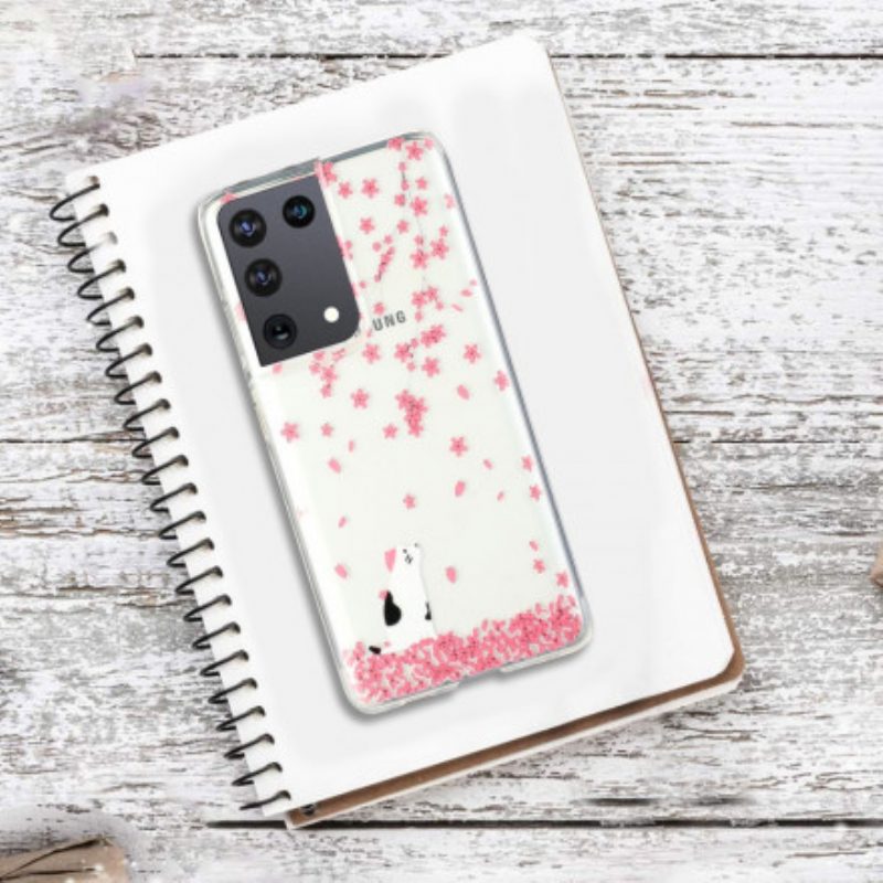 Cover Samsung Galaxy S21 Ultra 5G Petali E Gatto