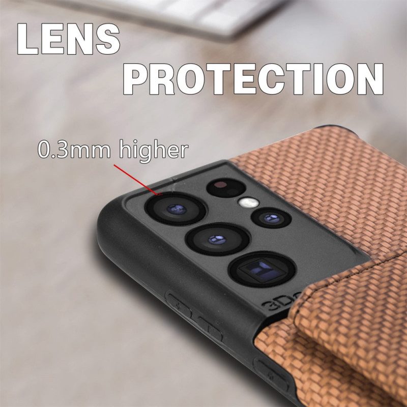 Cover Samsung Galaxy S21 Ultra 5G Staffa Porta Carte Rfid