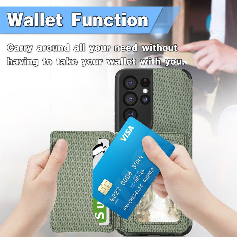 Cover Samsung Galaxy S21 Ultra 5G Staffa Porta Carte Rfid