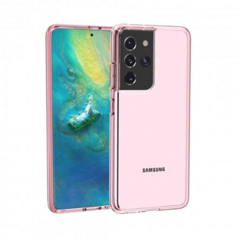 Cover Samsung Galaxy S21 Ultra 5G Trasparente Colorato