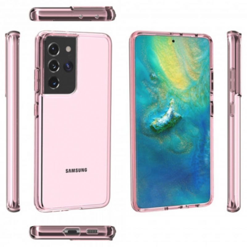 Cover Samsung Galaxy S21 Ultra 5G Trasparente Colorato