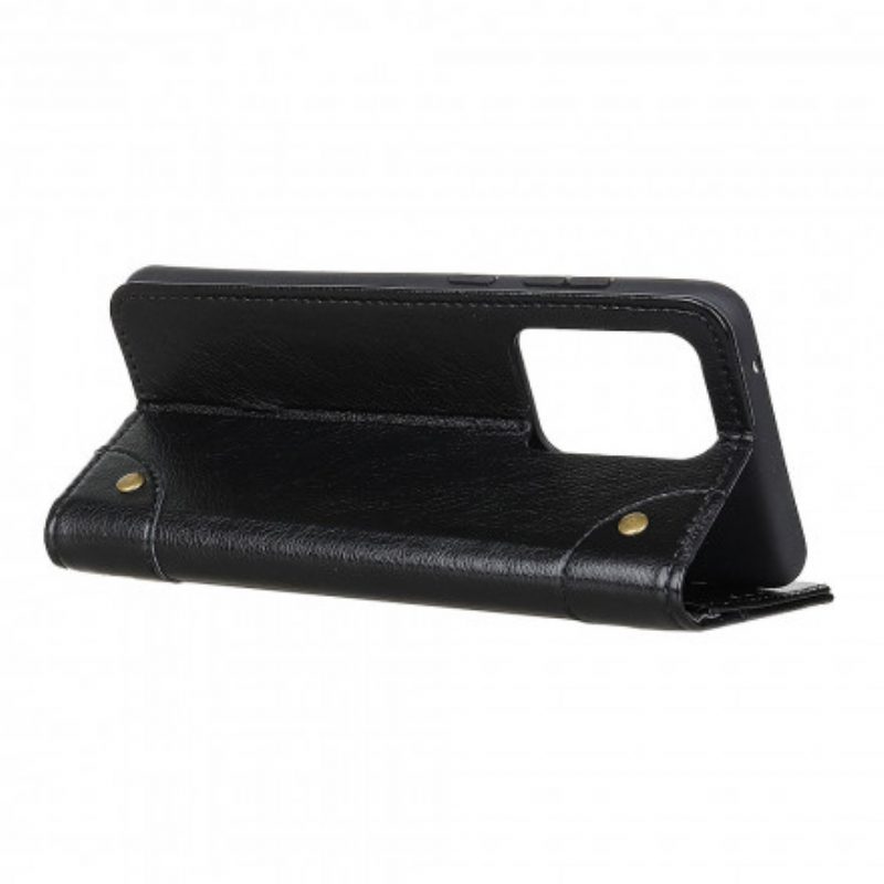 Custodia in pelle Samsung Galaxy S21 Ultra 5G Effetto Pelle Nappa Anticata