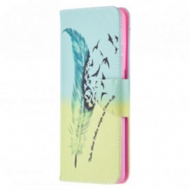 Custodia in pelle Samsung Galaxy S21 Ultra 5G Impara A Volare